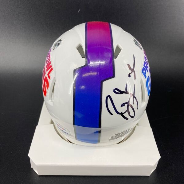 NFL - Ravens Ray Lewis Signed Pro Bowl Games Mini Helmet