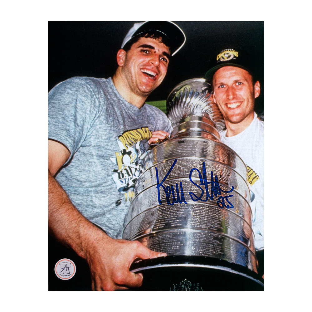 Kevin Stevens Autographed Pittsburgh Penguins 1992 Stanley Cup 8x10 Photo