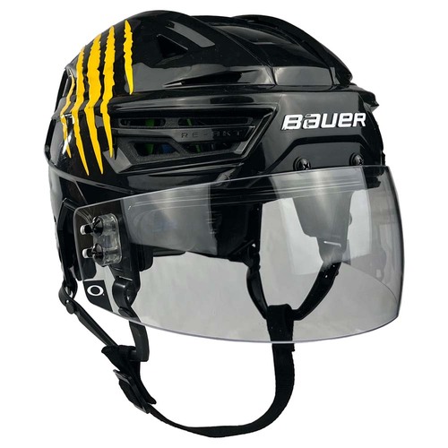 Photo of Game-Used 2026 Stadium Series Bauer Hockey Helmet - Mark Kastelic