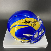 HOF - Rams Jack Youngblood Signed Mini Helmet with HOF 01 Inscription