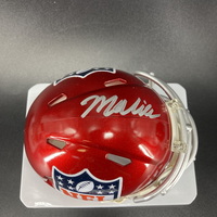 NFL - 49ers Malik Mustapha Signed Red Shield Mini Helmet