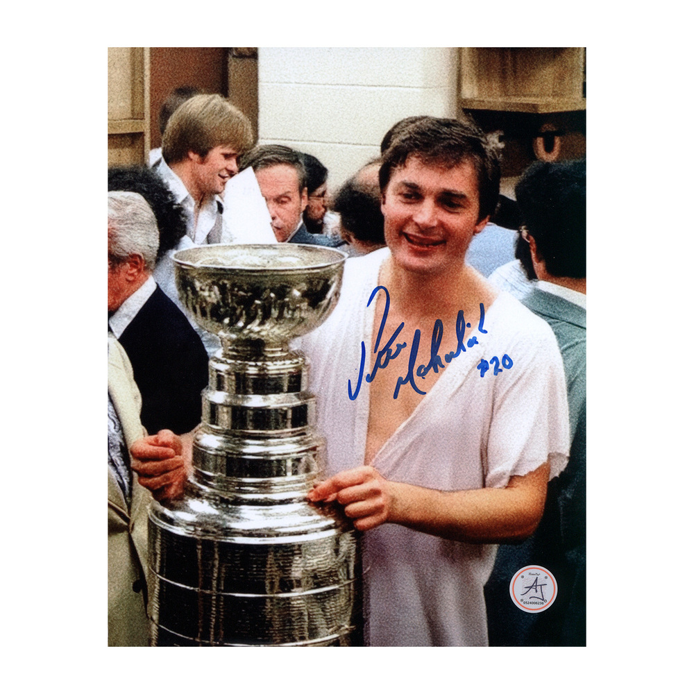 Peter Mahovlich Signed Montreal Canadiens Stanley Cup 8x10 Photo