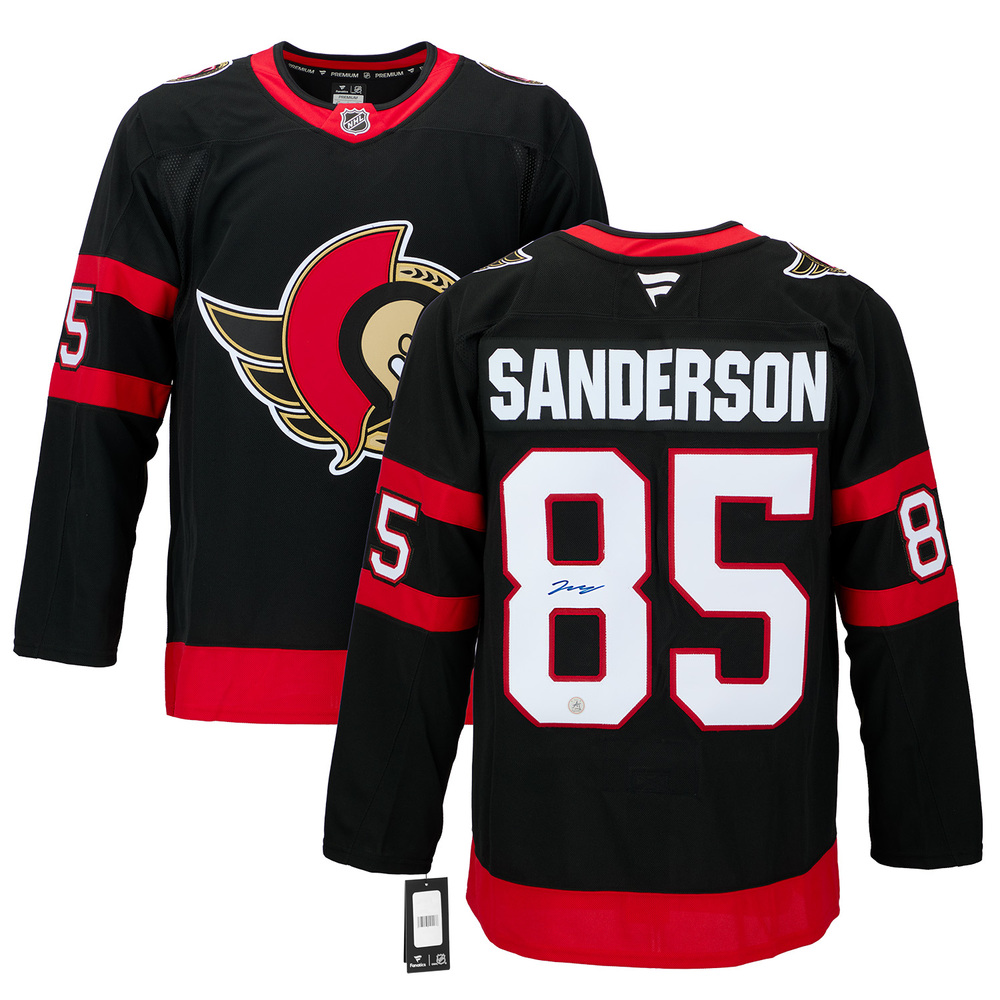 Jake Sanderson Autographed Ottawa Senators Fanatics Premium Jersey