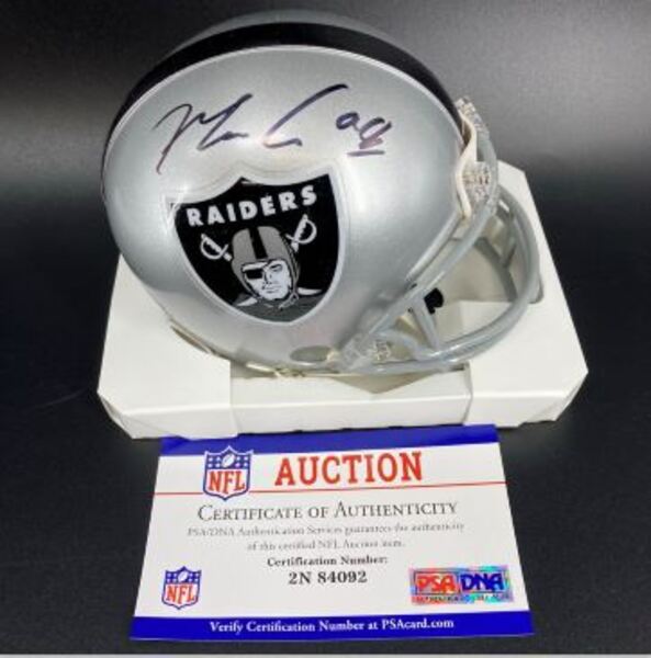 NFL - Raiders Maxx Crosby Signed Mini Helmet