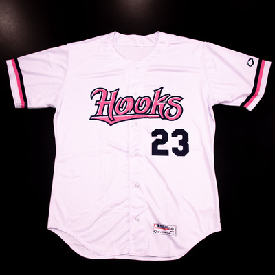 #23 Kenedy Corona - Hooks Pink in the Park Game Used Jersey