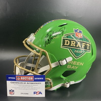 NFL - Raiders Ashton Jeanty Signed NFL Draft Replica Speed Helmet