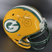 Packers - Martellus Bennet Signed Game Worn Schutt Helmet