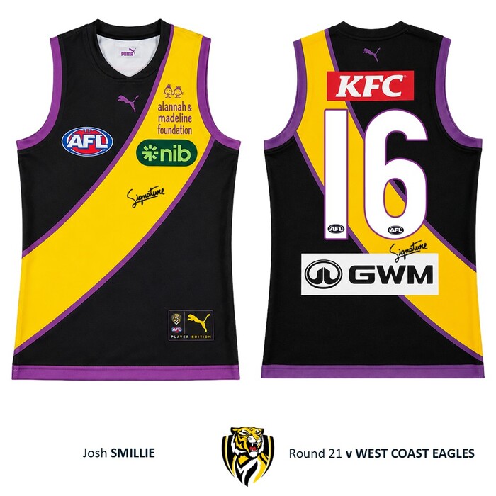 Photo of Josh Smillie #16 Richmond 2026 Alannah & Madeline Guernsey