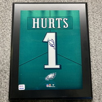 NFL - Eagles Jalen Hurts Signed Jersey Number Plaque