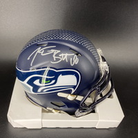 PCF - Seahawks Justin Britt Signed Mini Helmet