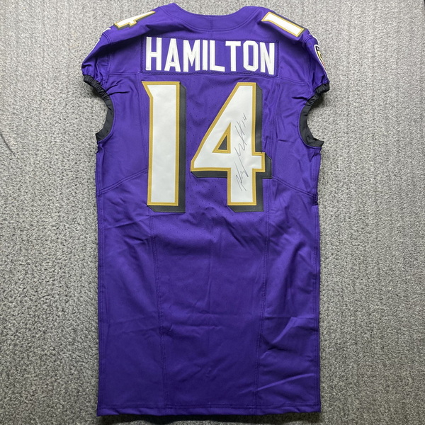 NFL - Ravens Kyle Hamilton Signed Authentic Jersey Size 42