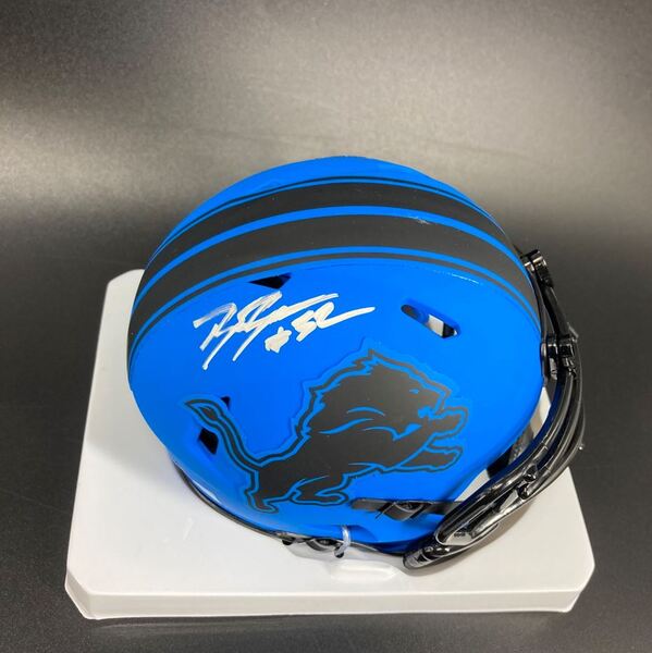 Lions - Brian Branch Signed Rave Mini Helmet