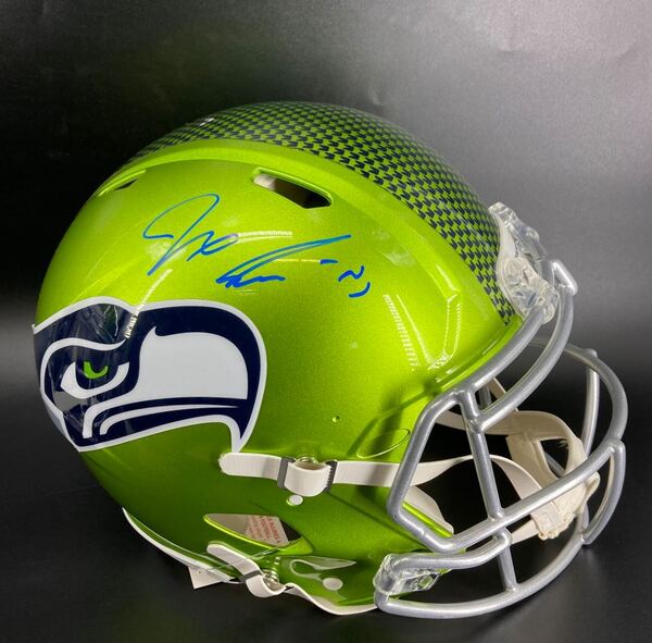 NFL - Seahawks Jaxon Smith-Njigba signed flash helmet