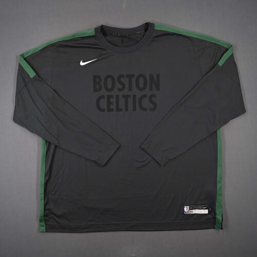 Image of Parker, Jabari<br>City Edition Long Sleeved Shooting Shirt - Game-Issued (GI)<br>Boston Celtics<br>2020-21<br>#20