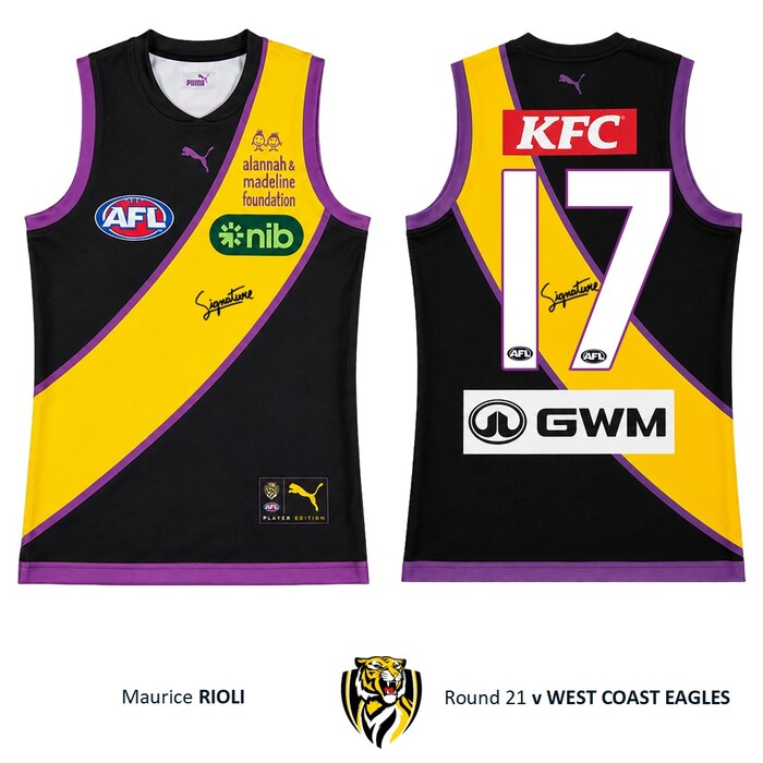 Photo of Maurice Rioli #17 Richmond 2026 Alannah & Madeline Guernsey