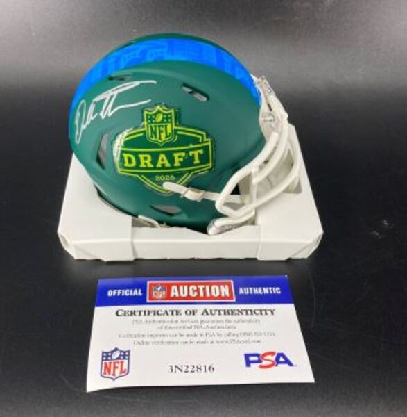 NFL - Bears Dillon Thieneman Signed NFL Draft Mini Helmet