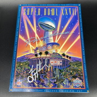 HOF - Cowboys Troy Aikman Signed Super Bowl XXVII Program