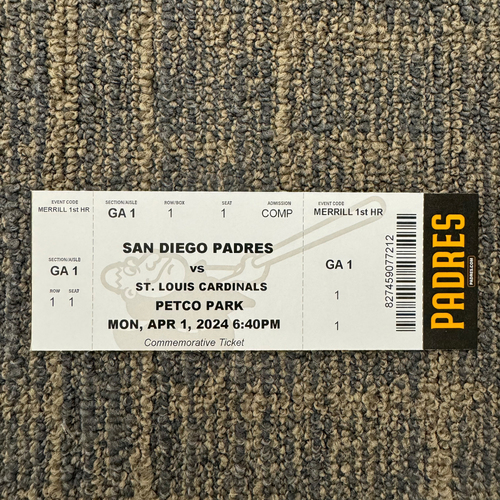 Game-Used or Autographed All auctions | San Diego Padres Auctions