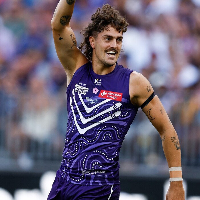 Luke Jackson #9  Fremantle 2025 Indigenous All Stars Match Worn Guernsey