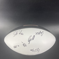 NFL - Chiefs Multi Sign Commemorative Super Bowl LIX Panel Ball Signed B...