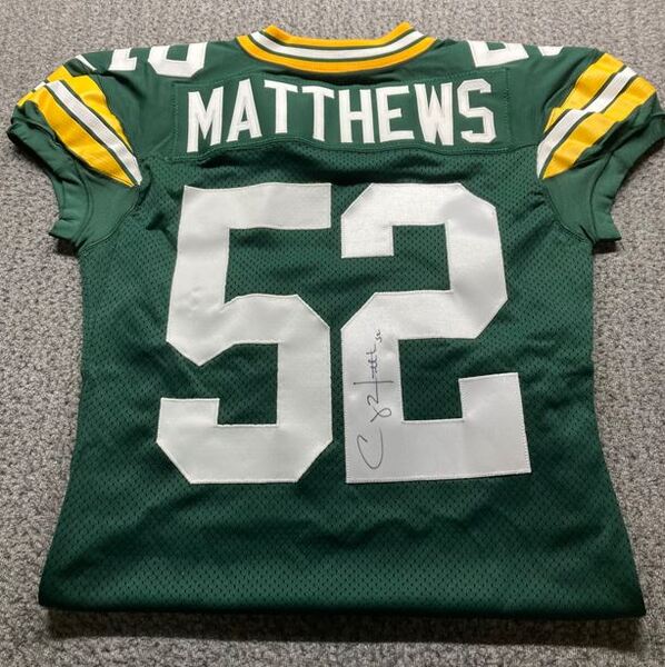 NFL - Packers Clay Matthews Signed Authentic Jersey Size 48