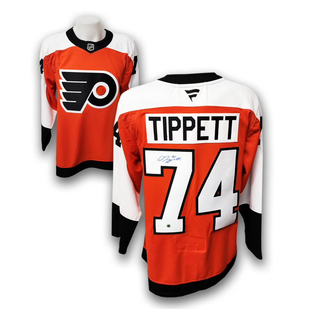 Owen Tippett Autographed Philadelphia Flyers Home Fanatics Premium Jersey