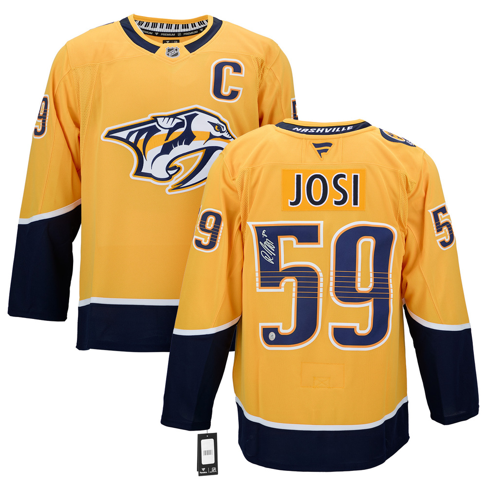 Roman Josi Autographed Nashville Predators Fanatics Premium Jersey