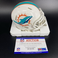 Dolphins - Jesse Davis Signed Mini Helmet