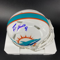 NFL - Dolphins Raheem Mostert Signed Mini Helmet