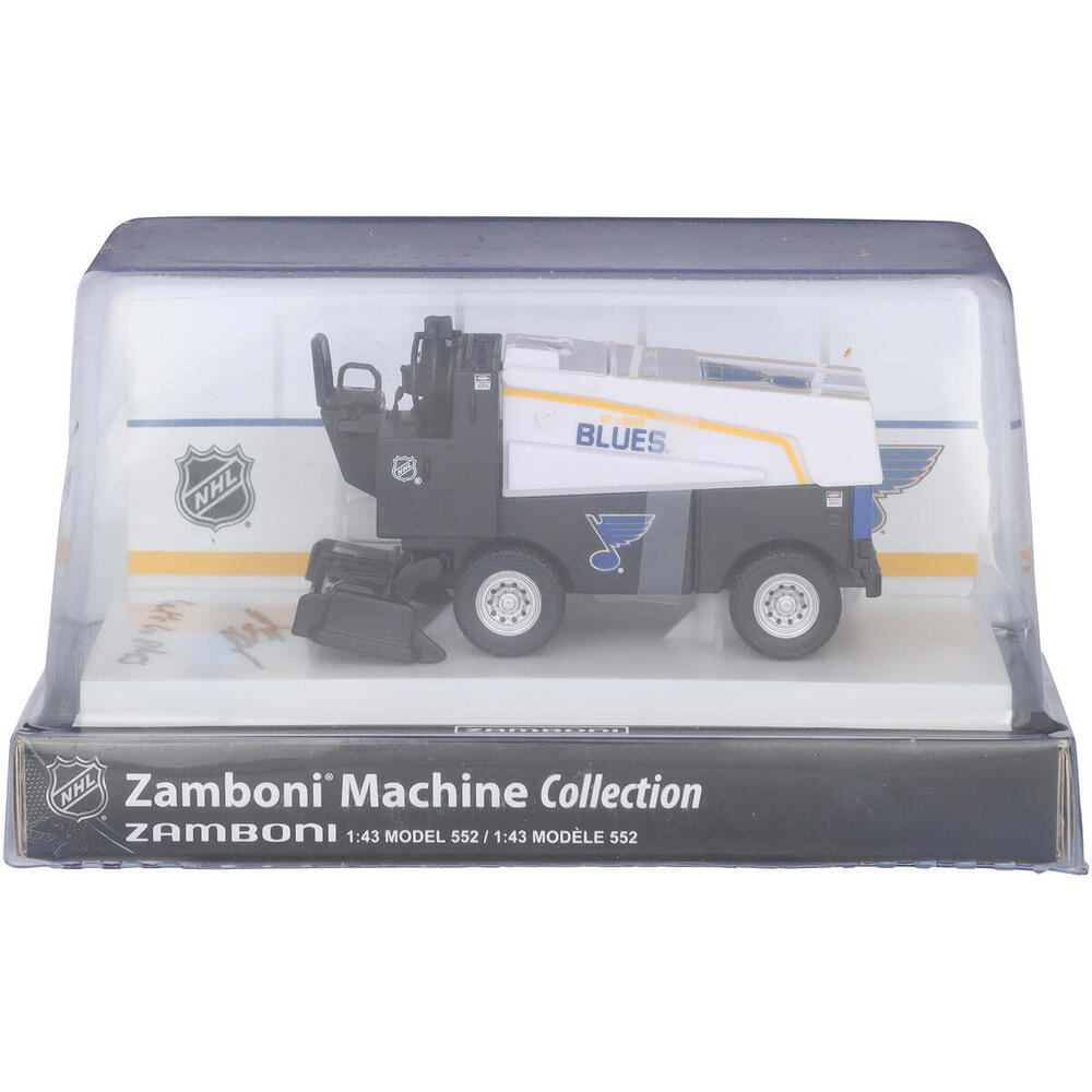 Jimmy Snuggerud St. Louis Blues Autographed 1:43 Scale Die-Cast Zamboni with 