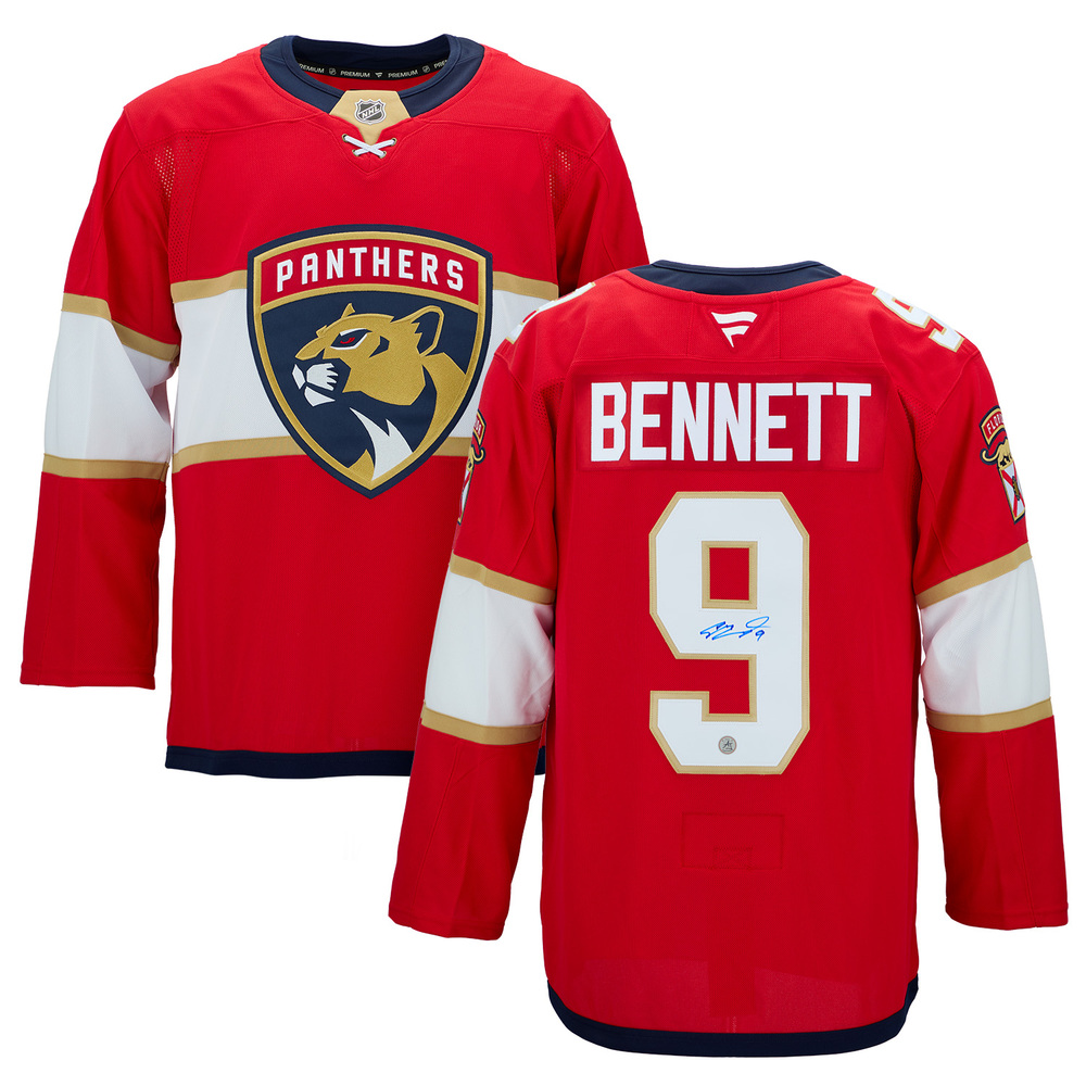 Sam Bennett Autographed Florida Panthers Fanatics Premium Jersey