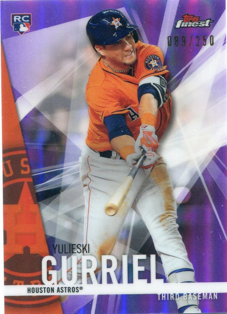 2017 Finest Purple Refractors #90 Yulieski Gurriel 089/250