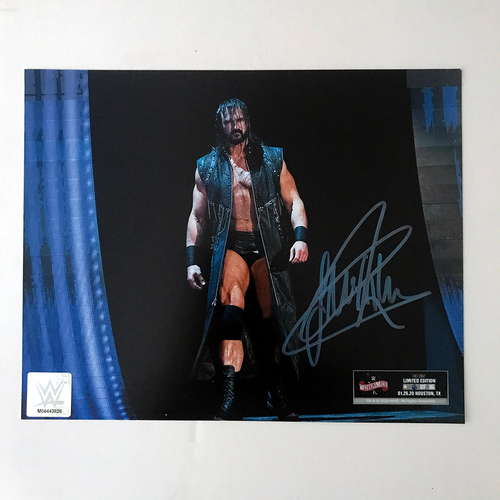 Drew McIntyre SIGNED WrestleMania 36 Exclusive Photo (Random Number)