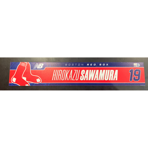 Hirokazu Sawamura April 7, 2021 Game Used Locker Tag
