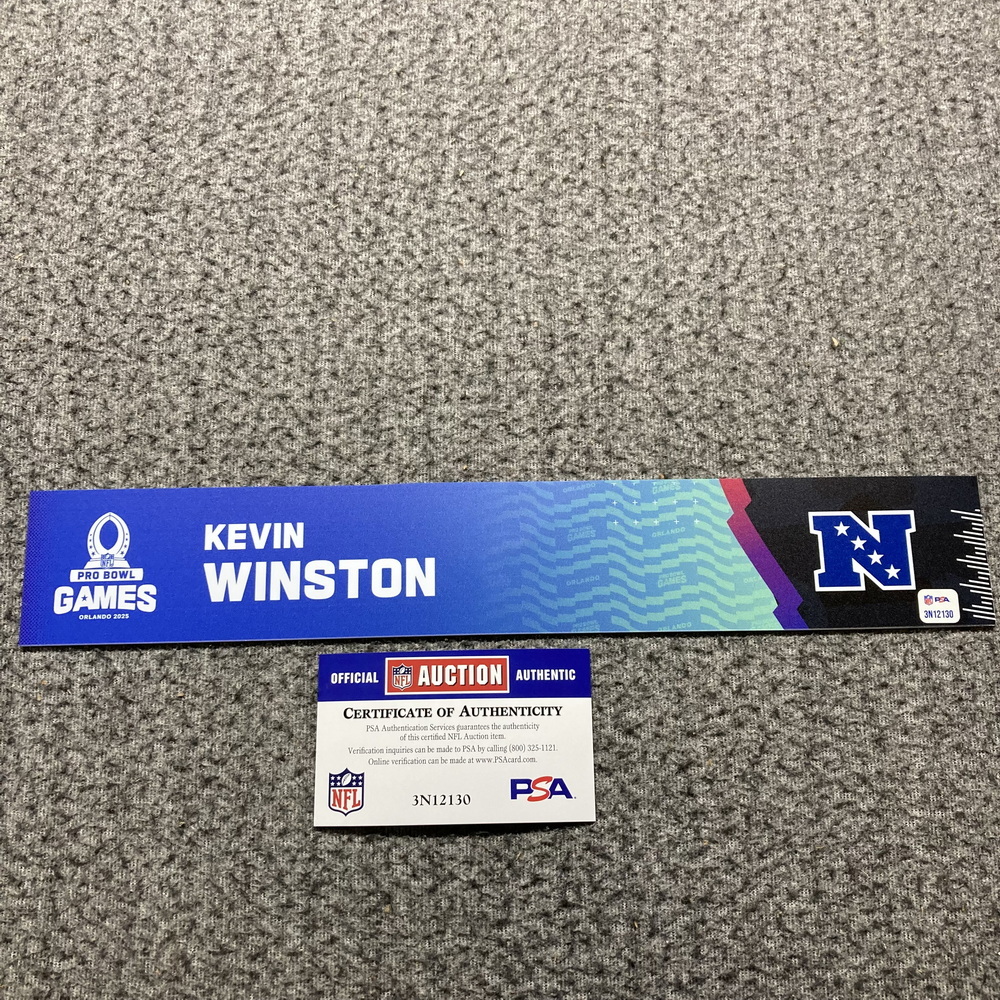 NFL - NFC Coach Kevin Winston 2024 Pro Bowl Games Nameplate 1 of 1