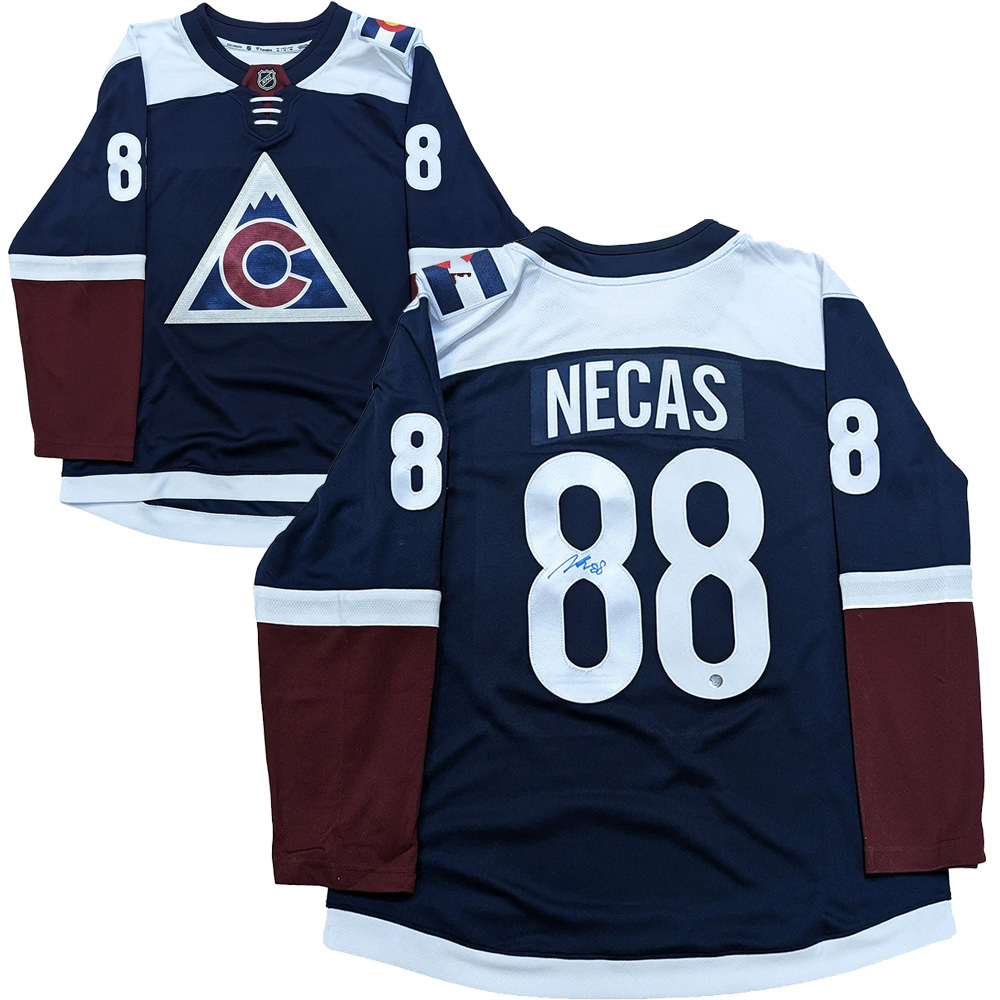 Martin Necas Autographed Colorado Avalanche Fanatics Breakaway  Alternate Jersey