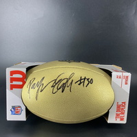 NFL - Steelers Daijun Edwards Signed Gold Composite Football