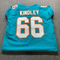 NFL - Dolphins Solomon Kindley Game Cut Jersey Size 48