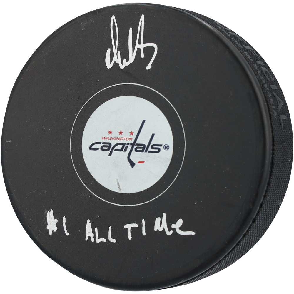 Alex Ovechkin Washington Capitals Autographed Hockey Puck with 