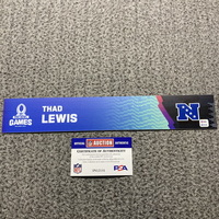 NFL - NFC Coach Thad Lewis 2024 Pro Bowl Games Nameplate 1 of 1