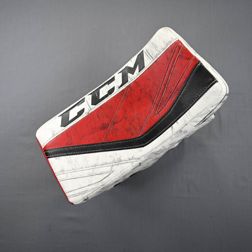 Image of Schneider, Cory<br>CCM Premier II Blocker<br>New Jersey Devils<br>2018-19<br>#35