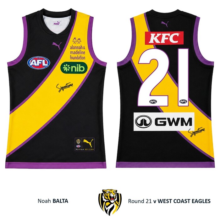 Photo of Noah Balta #21 Richmond 2026 Alannah & Madeline Guernsey