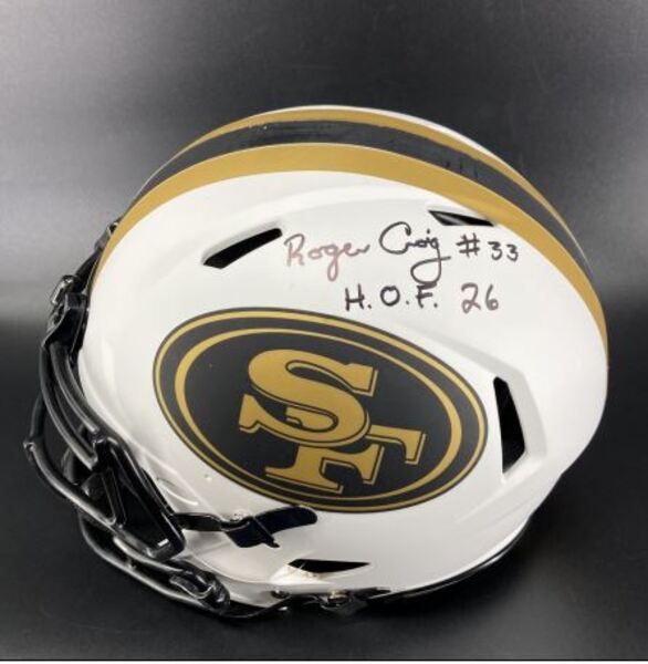 Legends - 49ers Roger Craig Signed Authentic Lunar Eclipse Helmet