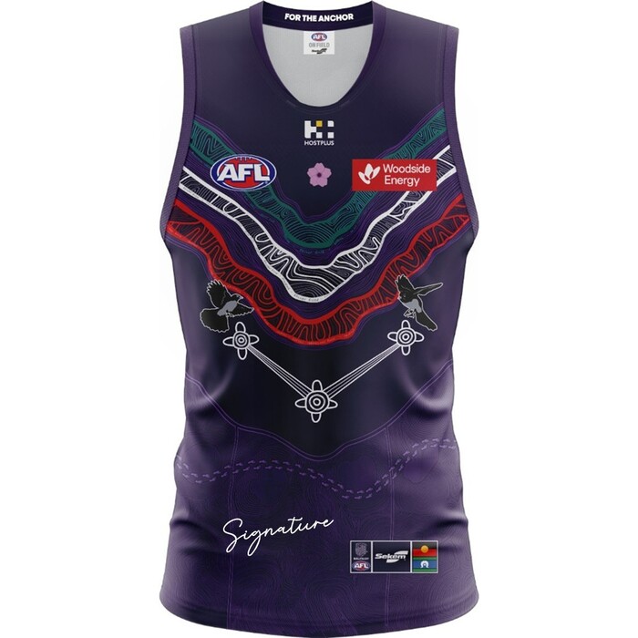 Luke Jackson #9 Walyalup 2025 Indigenous Home Match-Worn Guernsey  