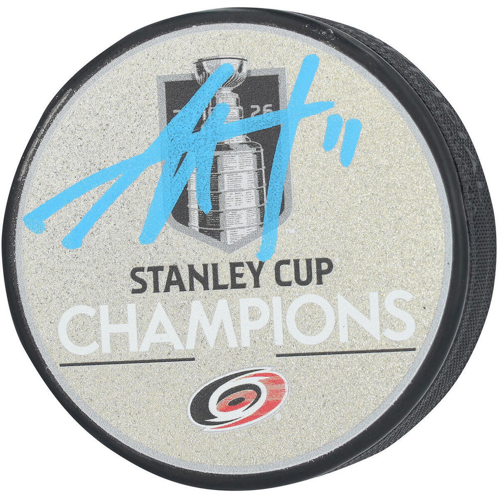 Jordan Staal Carolina Hurricanes Autographed 2026 Stanley Cup Champions Glitter Hockey Puck