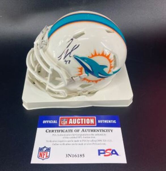 Dolphins - Kiko Alonso Signed Mini Helmet