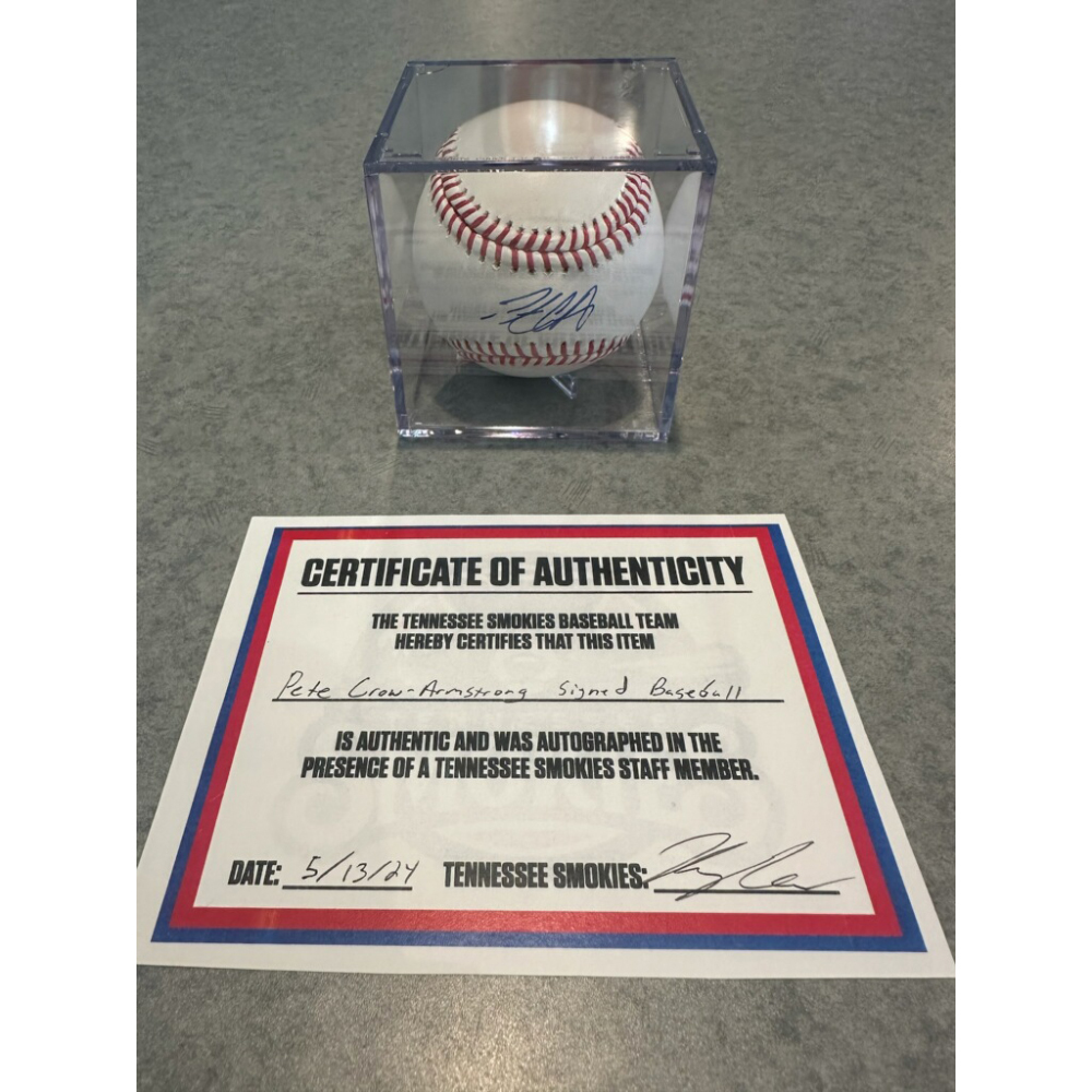 Autographed Pete Crow Armstrong Baseball | MLB Charities