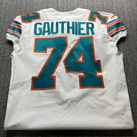 NFL - Dolphins Tyler Gauthier Game Cut Jersey Size 44 With Shula Patch