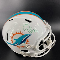 NFL - Dolphins Quinn Ewers Signed Replica Speed Helmet