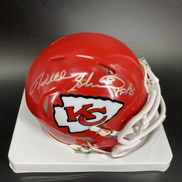 HOF - Chiefs Will Shields Signed Mini Helmet